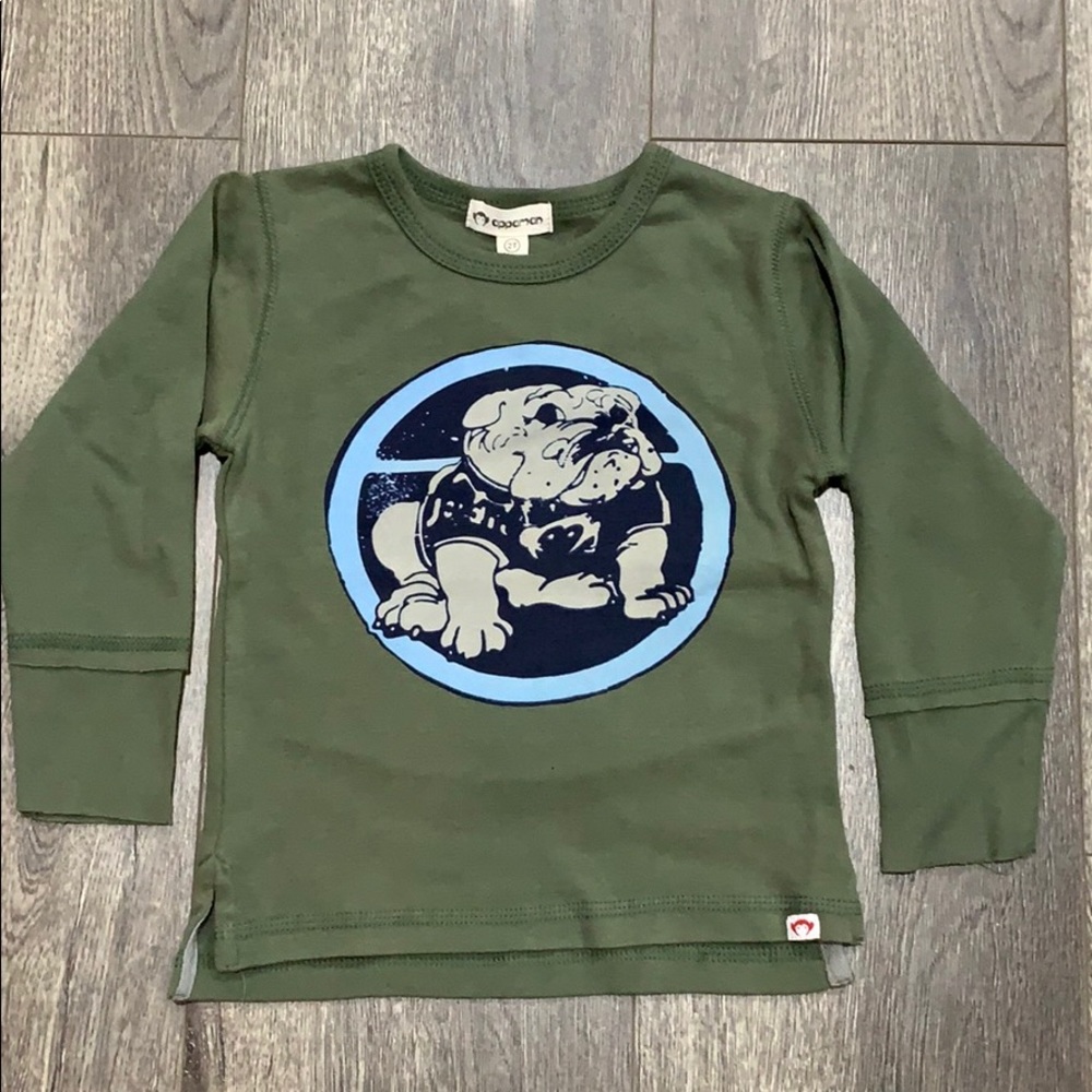Appaman Ranger Green Bulldog Long Sleeve Tee